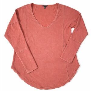 Lucky Brand Women’s Medium Washed V-Neck Long Sleeve Top